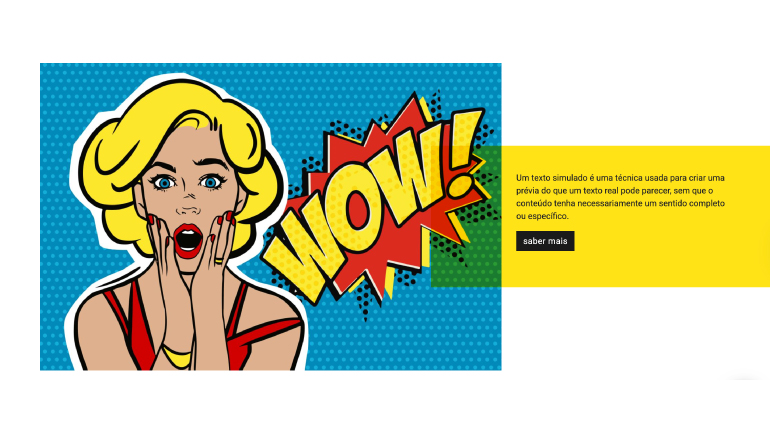 Image text block with image on the right and colored background
