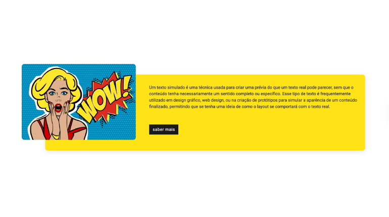 Image text block with animation and secondary button